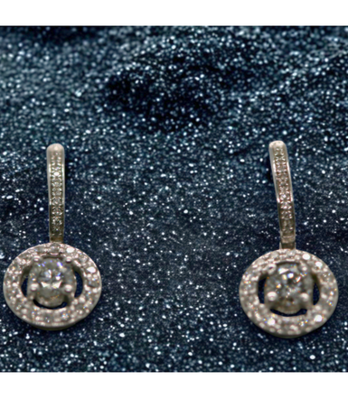 Yuvarlak Pırlanta Küpe 0,89 ct.
